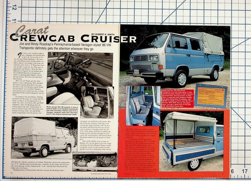 Vanagon crew cab cruiser - cab,